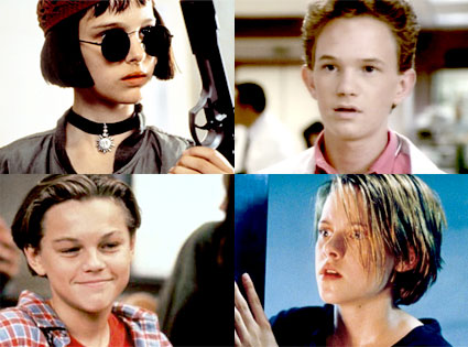 Natalie Portman, The Professional, Neil Patrick Harris, Doogie Howser, Leonardo DiCaprio, Growing Pains, Kristen Stewart, Panic Room Natalie Portman, The Professional, Neil Patrick Harris, Doogie Howser, Leonardo DiCaprio, Growing Pains, Kristen Stewart, Panic Room